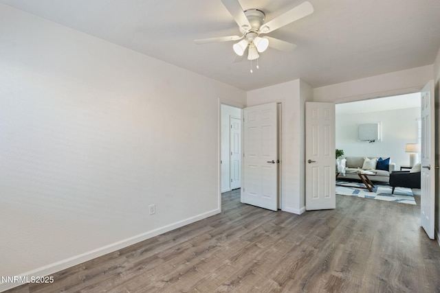 1821 Fargo Way, Sparks, NV 89434 - bedroom with baseboards, wood finished floors, and ceiling fan