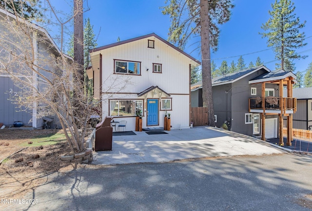 223 Lyons Ave, Zephyr Cove, NV 89448 - view of front of house featuring a balcony