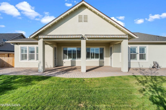 11621 Desert Shadow Dr, Sparks, NV 89441 - rear view of house with stucco siding, a patio area, and roof with shingles