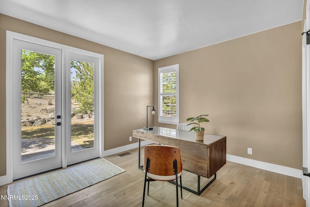 2965 Roundrock Ct, Reno, NV 89511 - office featuring baseboards and light wood-style floors