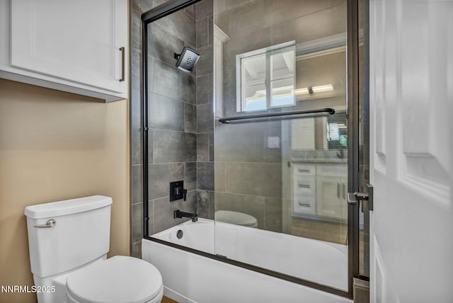 2965 Roundrock Ct, Reno, NV 89511 - bathroom with toilet and bath / shower combo with glass door
