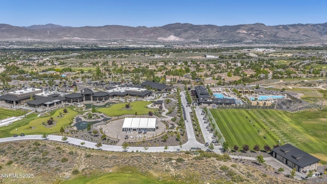 2965 Roundrock Ct, Reno, NV 89511 - aerial overview of property's location featuring a mountainous background