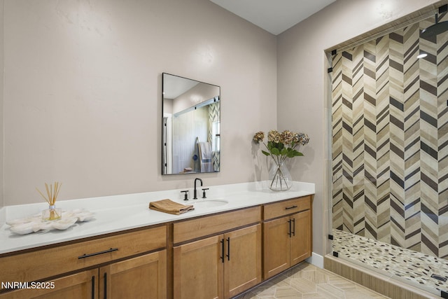 9129 Wild Skies Way, Reno, NV 89523 - bathroom featuring a stall shower and vanity