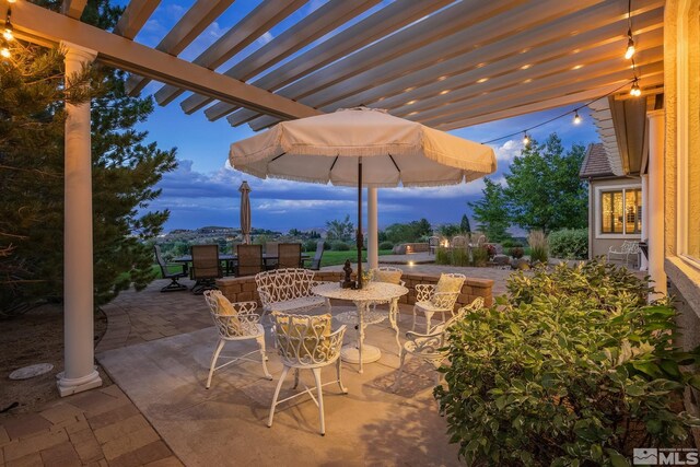5330 Ventana Pkwy, Reno, NV 89511 - view of patio with outdoor dining area and a pergola