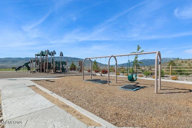 9220 Wild Skies Ct, Reno, NV 89523 - community play area featuring a mountain view