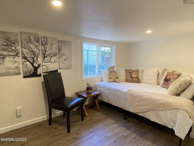 1303 N Division St, Carson City, NV 89703 - bedroom with wood finished floors, baseboards, and recessed lighting