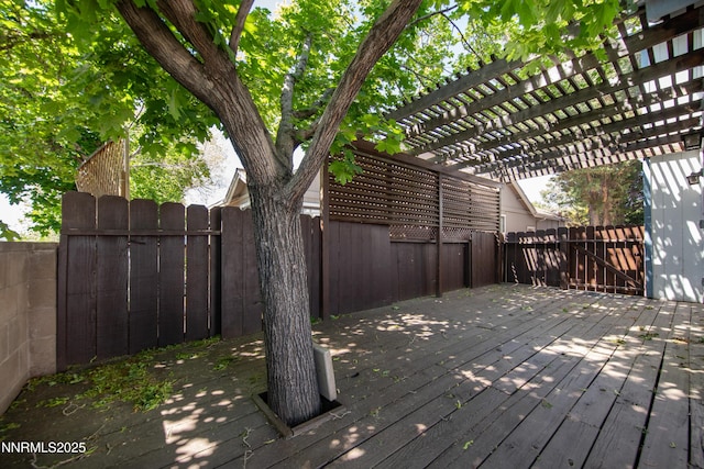 1970 Sierra Highlands Dr, Reno, NV 89523 - deck featuring a fenced backyard and a pergola