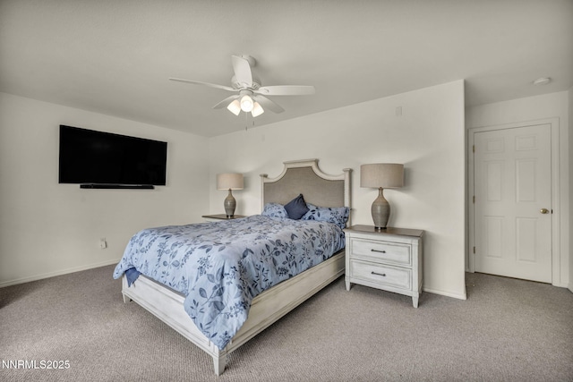 1458 Rosy Finch Dr, Sparks, NV 89441 - bedroom with carpet flooring, baseboards, and a ceiling fan