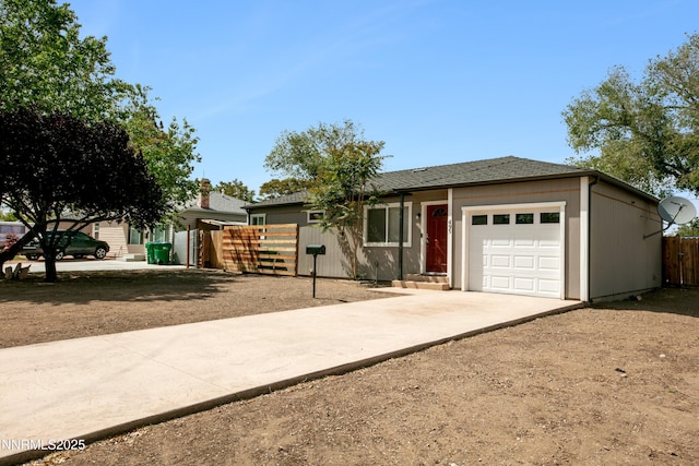 495 Margrave Dr, Reno, NV 89502 - ranch-style home with concrete driveway and an attached garage