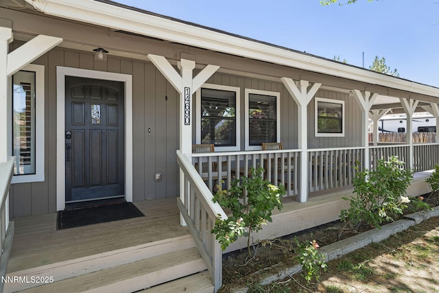 14690 Rancheros Dr, Reno, NV 89521 - view of exterior entry featuring a porch