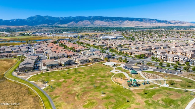 1845 Sea Horse Rd Unit C, Reno, NV 89521 - aerial view of property and surrounding area with nearby suburban area and a water and mountain view