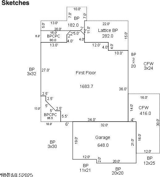 1332 Brooke Way, Gardnerville, NV 89410 - home floor plan