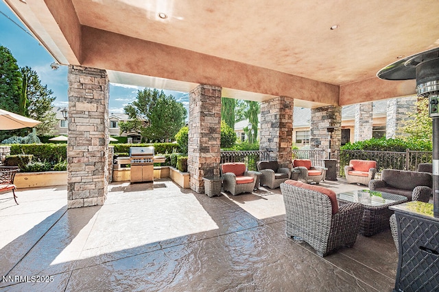 900 S Meadows Pkwy Unit 3922, Reno, NV 89521 - view of patio / terrace featuring an outdoor living space and a grill