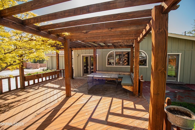 9100 Wigwam Way, Reno, NV 89506 - deck with a pergola and french doors