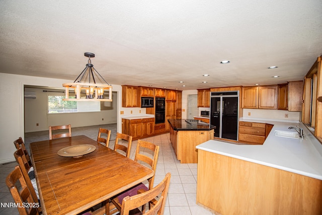9100 Wigwam Way, Reno, NV 89506 - dining area featuring a chandelier, light tile patterned floors, and recessed lighting