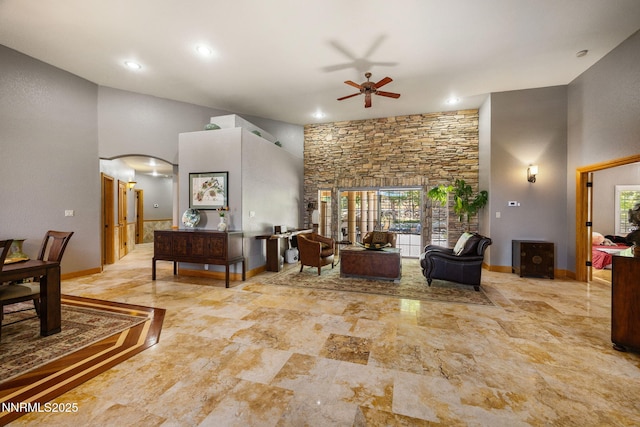 14501 Quail Rock Ct, Reno, NV 89511 - lobby with a towering ceiling and recessed lighting