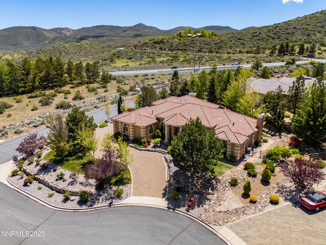 14501 Quail Rock Ct, Reno, NV 89511 - view from above of property with mountains