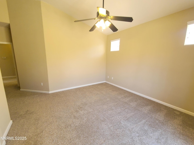 580 Boulder Peak Ct, Sparks, NV 89436 - unfurnished room featuring carpet floors, a ceiling fan, and baseboards