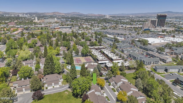 4307 Clyde Ct, Reno, NV 89509 - aerial view of property and surrounding area with a mountainous background and nearby urban area