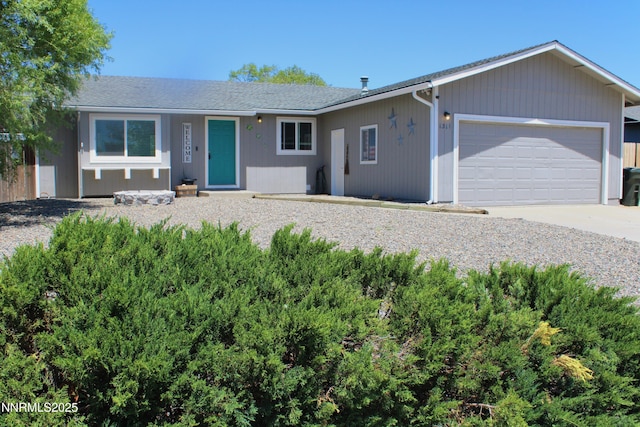 1311 Yellowjacket Ln, Gardnerville, NV 89460 - single story home with a garage and concrete driveway