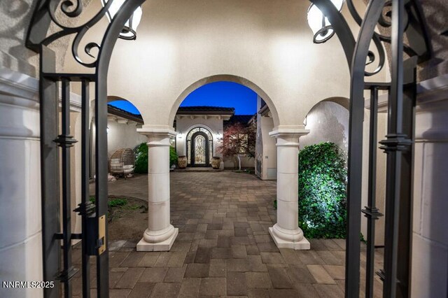 14200 Wild Quail Ct, Reno, NV 89511 - view of patio featuring a gate and french doors