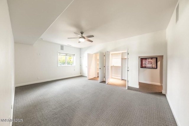 14200 Wild Quail Ct, Reno, NV 89511 - unfurnished bedroom with baseboards, carpet flooring, and ceiling fan