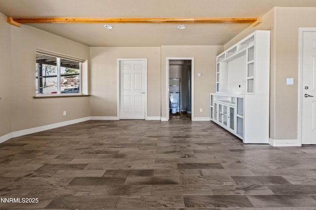 2140 Conestoga Rd, Reno, NV 89521 - unfurnished room with baseboards, recessed lighting, and dark wood finished floors