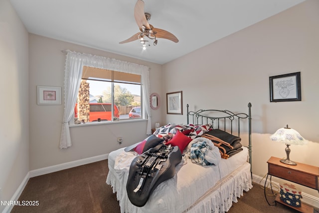 1184 Stephanie Way, Minden, NV 89423 - bedroom featuring carpet floors, baseboards, and ceiling fan