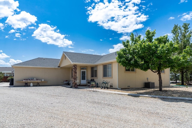 1184 Stephanie Way, Minden, NV 89423 - ranch-style home featuring central air condition unit and a shingled roof