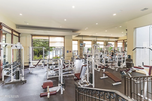 900 S Meadows Pkwy Unit 1223, Reno, NV 89521 - gym featuring recessed lighting and plenty of natural light