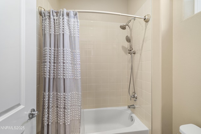 9845 Sea Breeze Ln, Reno, NV 89521 - full bath featuring shower / bath combination with curtain and toilet