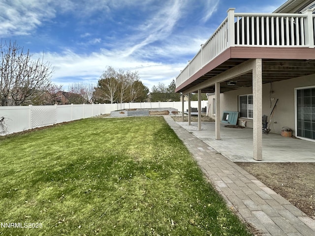 5895 Brooke Dr, Winnemucca, NV 89445 - view of yard with a patio and a deck