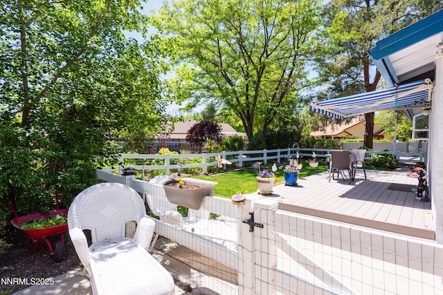 1745 Fir Tree Cir, Minden, NV 89423 - wooden deck featuring a fenced backyard