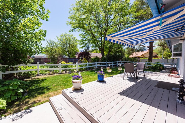 1745 Fir Tree Cir, Minden, NV 89423 - wooden terrace featuring outdoor dining space