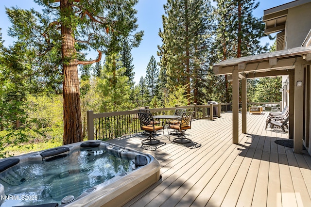 736 Kelly Dr, Incline Village, NV 89451 - deck featuring outdoor dining area