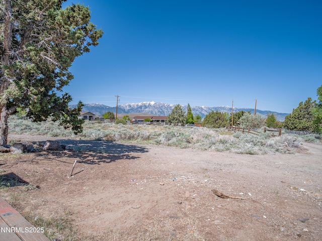 639 Mustang Ln, Gardnerville, NV 89410 - view of yard with a mountain view