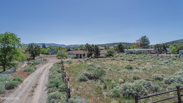 639 Mustang Ln, Gardnerville, NV 89410 - view of yard with a mountain view and driveway