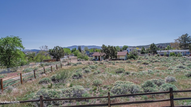 639 Mustang Ln, Gardnerville, NV 89410 - view of yard with a mountain view