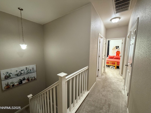 1201 Fonterra Way, Carson City, NV 89701 - hallway featuring an upstairs landing, carpet, and a textured wall