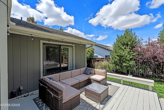 1626 Spring View Ct, Sparks, NV 89436 - wooden terrace with an outdoor living space