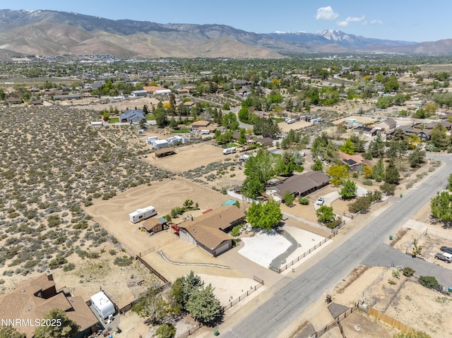 4840 Gentry Ln, Carson City, NV 89701 - aerial view of residential area featuring a mountain backdrop