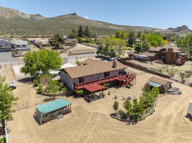 4840 Gentry Ln, Carson City, NV 89701 - aerial view of property and surrounding area featuring a mountain backdrop
