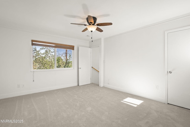 1420 Exeter Way, Reno, NV 89503 - empty room with ornamental molding, ceiling fan, carpet, and baseboards
