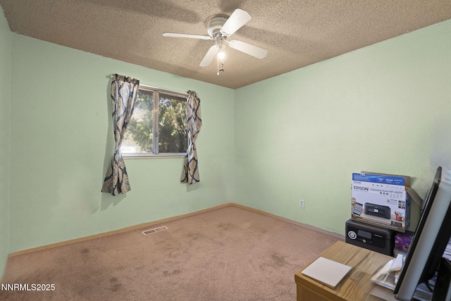 12 S Patterson Pl, Sparks, NV 89436 - carpeted spare room featuring ceiling fan, a textured ceiling, and baseboards