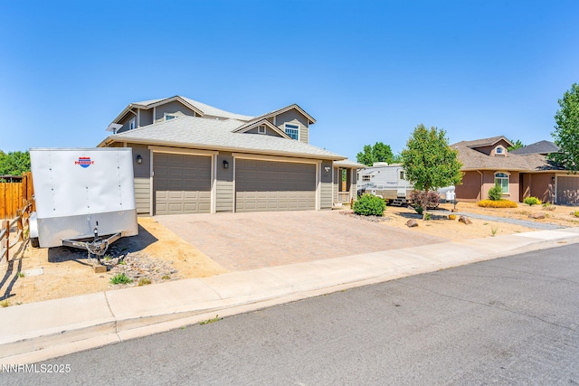 2266 Hayfield Ln, Fernley, NV 89408 - view of front of home with an attached garage and driveway