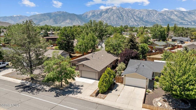 742 Long Valley Rd, Gardnerville, NV 89460 - aerial perspective of suburban area with mountains