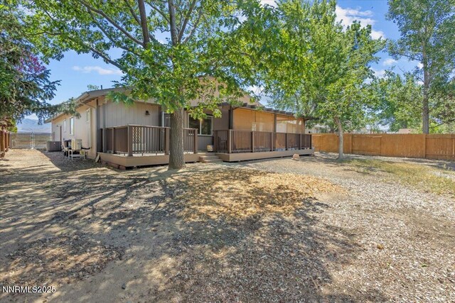 742 Long Valley Rd, Gardnerville, NV 89460 - back of house with a wooden deck