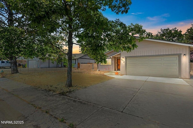 742 Long Valley Rd, Gardnerville, NV 89460 - view of front of property featuring driveway and a garage