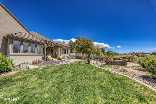 1845 Dove Mountain Ct, Reno, NV 89523 - view of green lawn featuring a patio