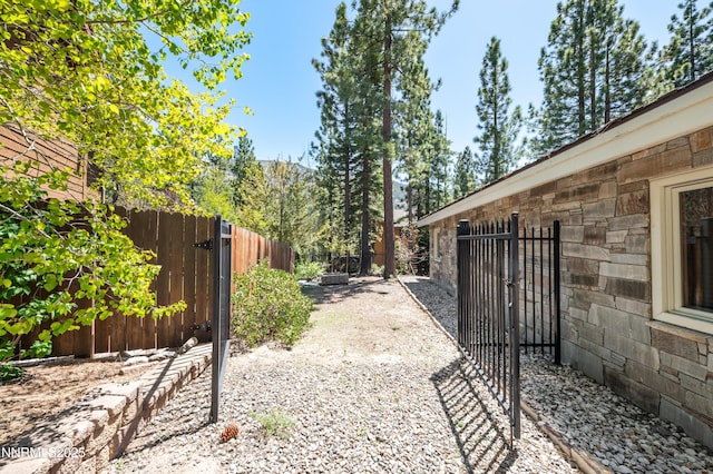 143 Granite Springs Dr, Stateline, NV 89449 - view of yard with a gate